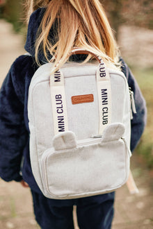 Childhome Backpack Kids Mini Club | Signature Canvas Off White