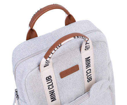 Childhome Backpack Kids Mini Club | Signature Canvas Off White