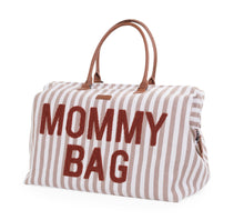 Childhome Weekend Bag Mommy Bag Nursing Bag | Stripes Nude /Terracotta