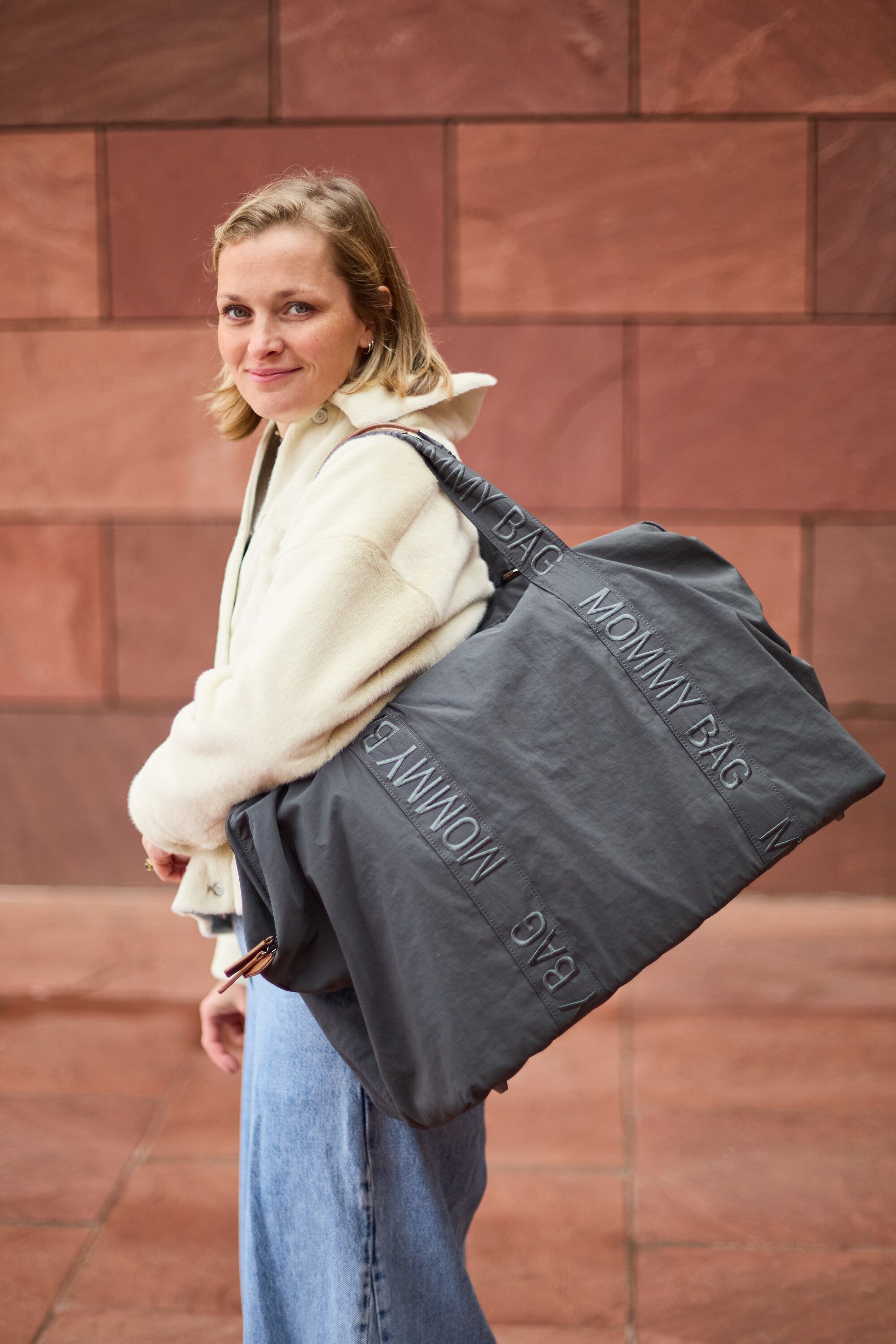 Childhome Mommy Bag Nursing Bag | Signature Urban Anthracite