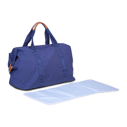 Childhome Mommy Bag Nursing Bag | Signature Urban Blue