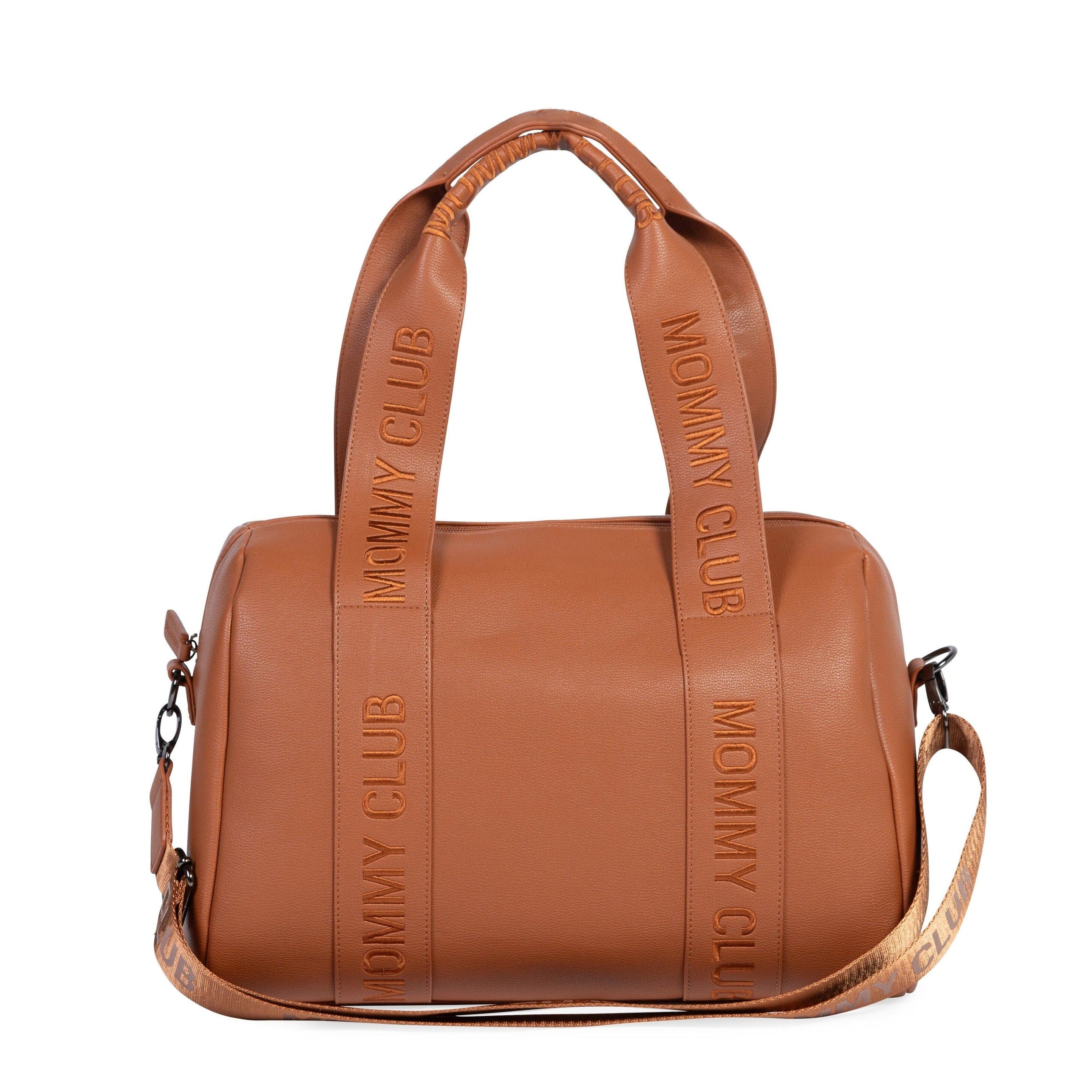 Childhome Mommy Club Signature Diaper Bag | Simili Leather Brown