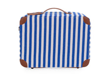 Childhome Mini Traveler Valiseje | Stripes Electric Blue /Light Blue