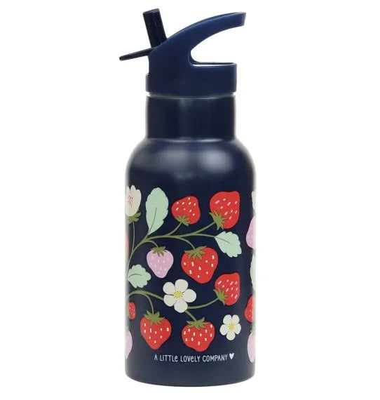 A Little Lovely Company Stainless Steel Drinking bottle | Strawberry