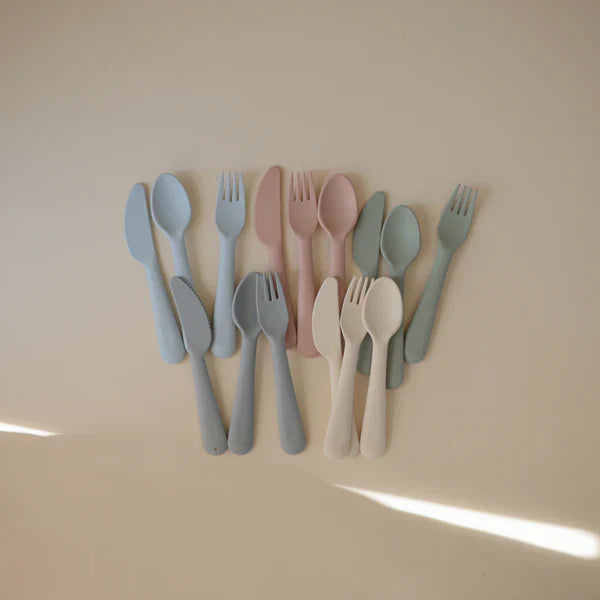 Mushie Cutlery Set | Cloud