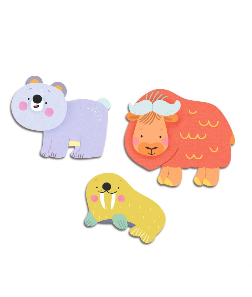 Djeco Set 62 Stickers | Animals Of The Ice Plain