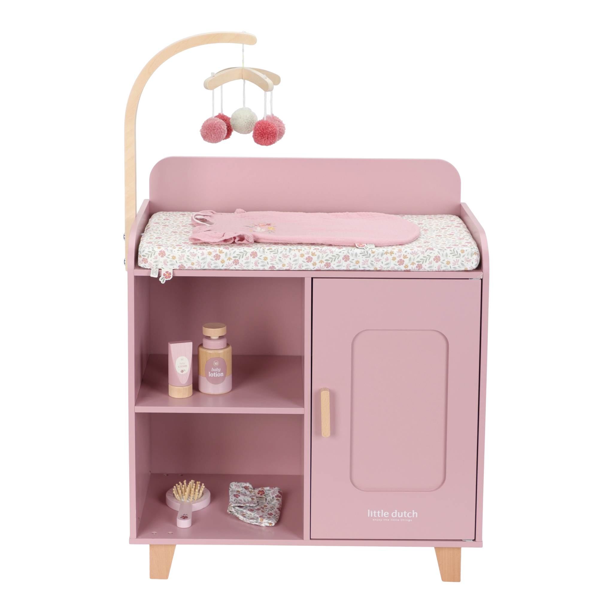 Little Dutch Wooden Doll Changing Table | Pink