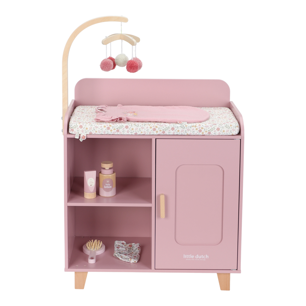 Little Dutch Wooden Doll Changing Table | Pink