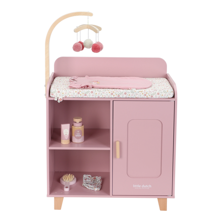 Little Dutch Wooden Doll Changing Table | Pink