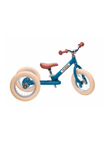 Trybike Steel Balance Bike 2-in-1 | Matt Blue