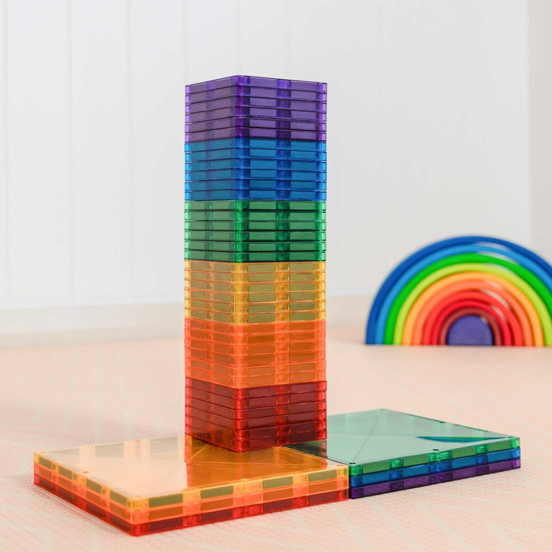 Connetix Tiles Rainbow Square Pack EU | 42 pieces