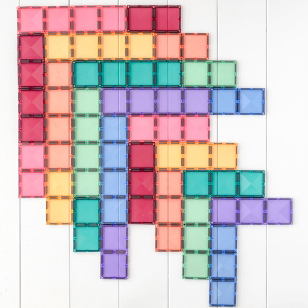 Connetix Tiles Pastel Rectangle Pack EU | 24 pieces