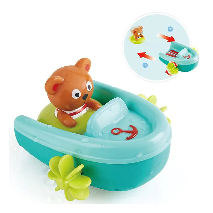 Hape Bath Toys Tubing Pull-Back Boat Tubing