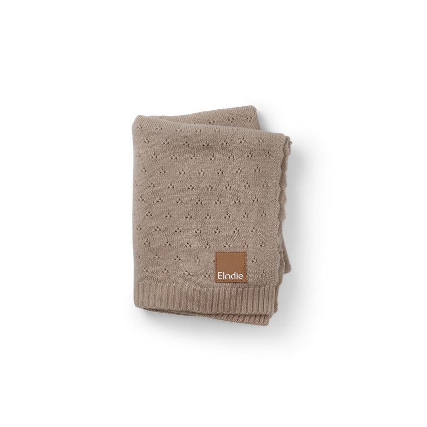 Elodie Details Pointelle Blanket 75x100cm | Tender Taupe