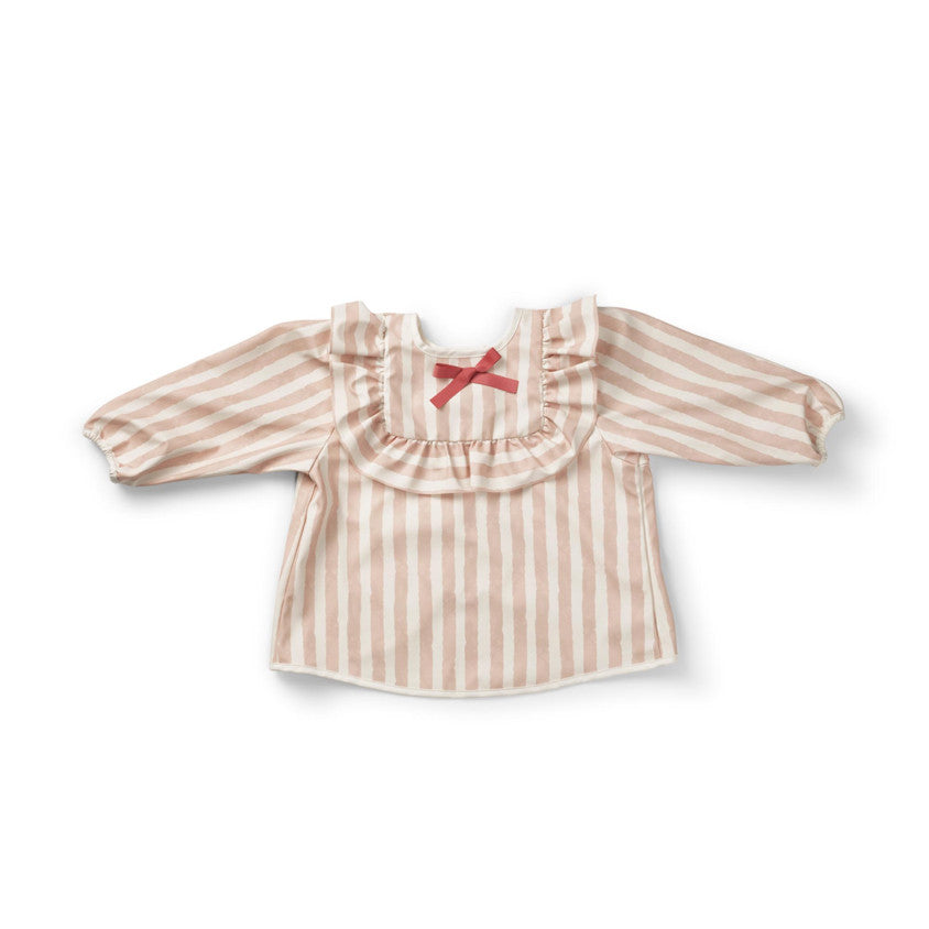 Elodie Details Bib With Long Sleeves | Candy Stripes