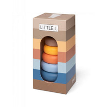 Little L Stapeltoren Kat Beige en Blauw