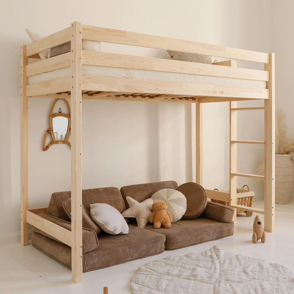 The Yellow Flamingo Single House Bed Loft Bed Istanbul Natural | 90x200cm