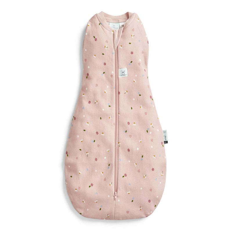 Ergopouch Cocoon Swaddle Sleeping Bag 62 cm Tog 0.2 | Daisies