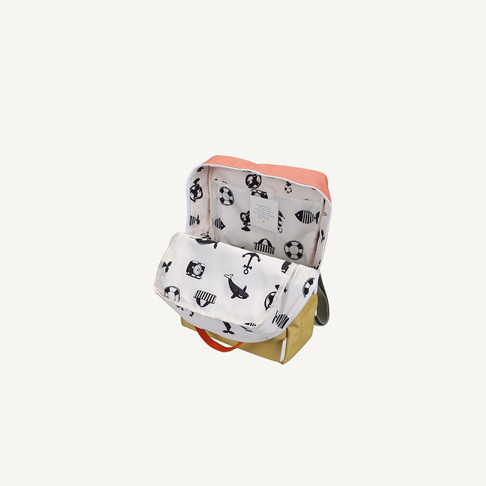 Sticky Lemon Backpack Large | Coral Pink /Reed Green