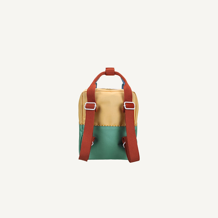 Sticky Lemon Backpack Small | Sandy Yellow + Aquatic Green