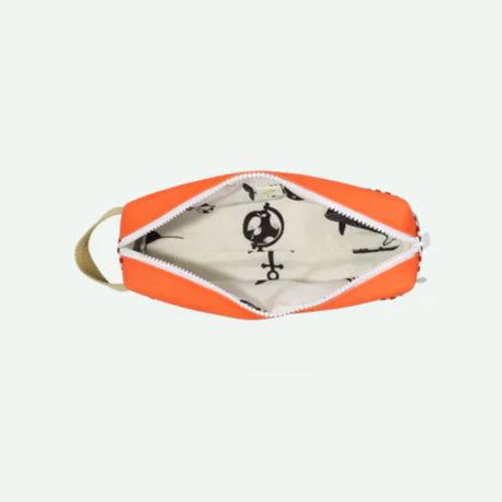 Sticky Lemon Pencil Case | Lifebuoy Orange + Shark Grey