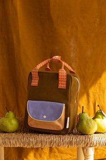 Sticky Lemon Backpack Small | Farmhouse Corduroy Soil Green