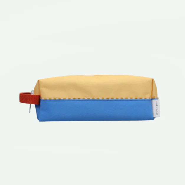 Sticky Lemon Pencil Case | Sandy Yelow + Radar Blue