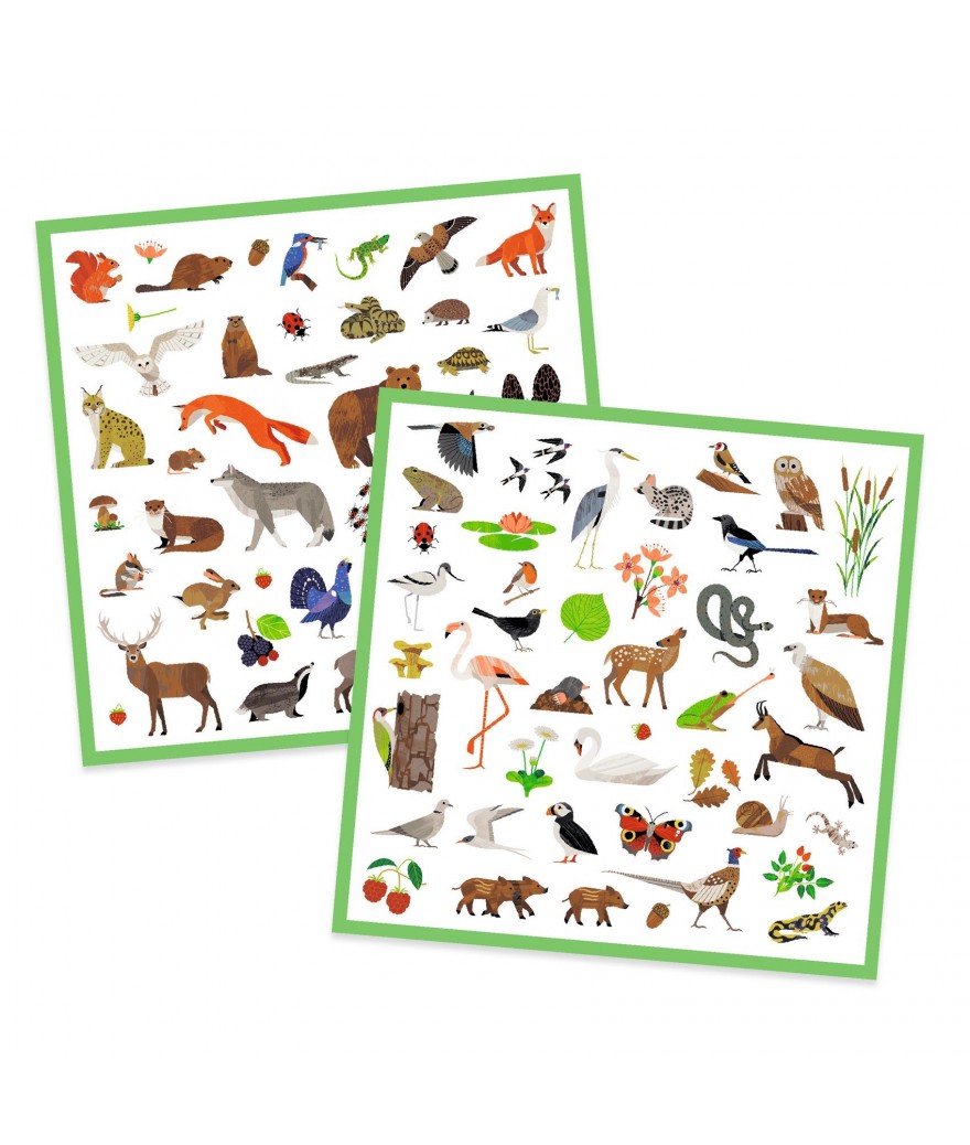 Djeco Sticker Set 160 Stickers | Fauna