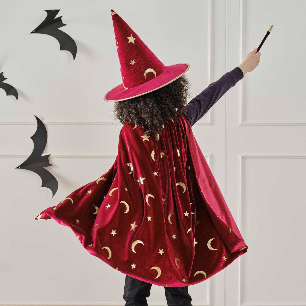 Ginger Ray Halloween Magician Hat Velvet Hat The Little Rays | Magic hat