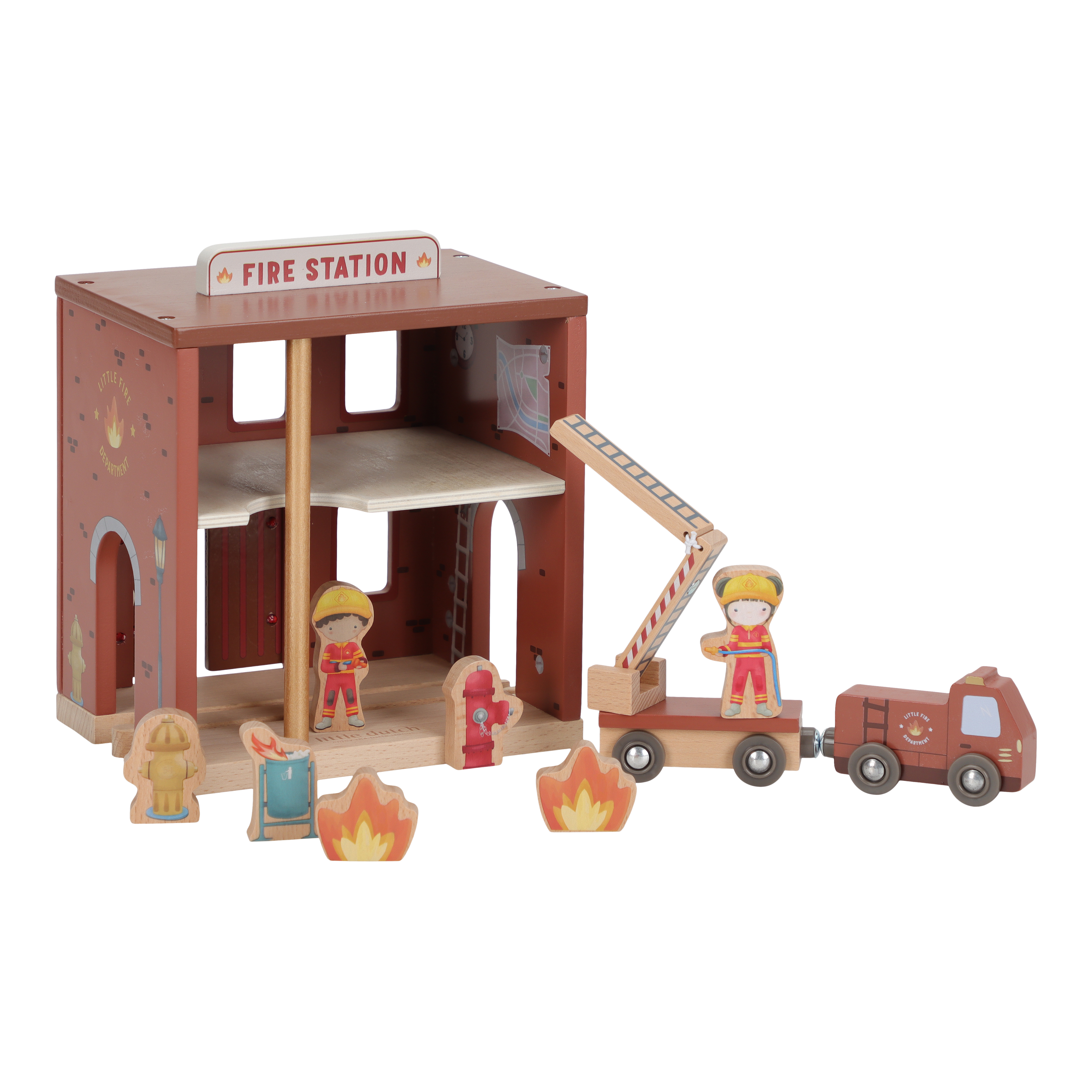 Little Dutch Wooden Fire Station