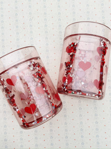 Konges Sløjd 2 Pack Glitter Drinking Cups | Heart