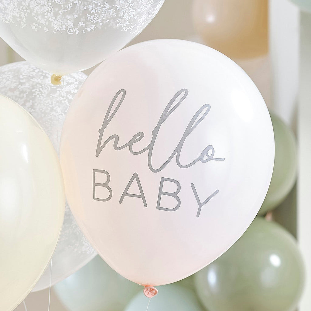 Ginger Ray Floral Baby Balloons Set