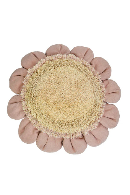 Lorena Canals Pouffe Pink Daisy Floor Cushion