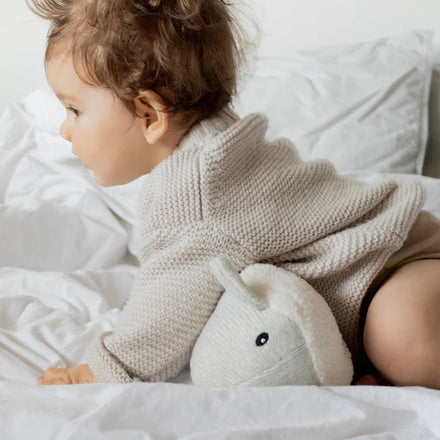Flow Amsterdam Rechargeable Soft Toy with Heartbeat Moby Whale | Grey