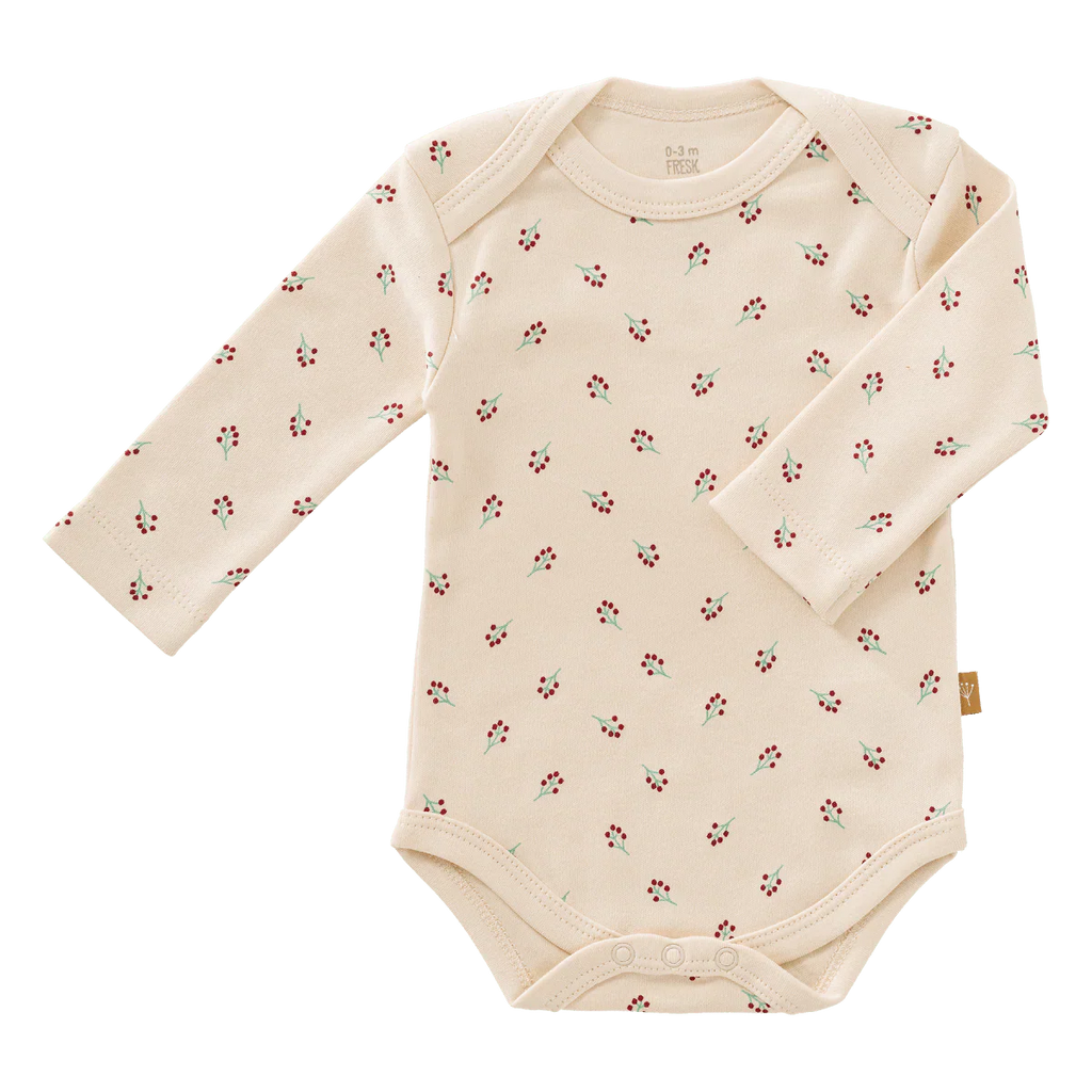 * Fresk Long Sleeve Romper | Berries