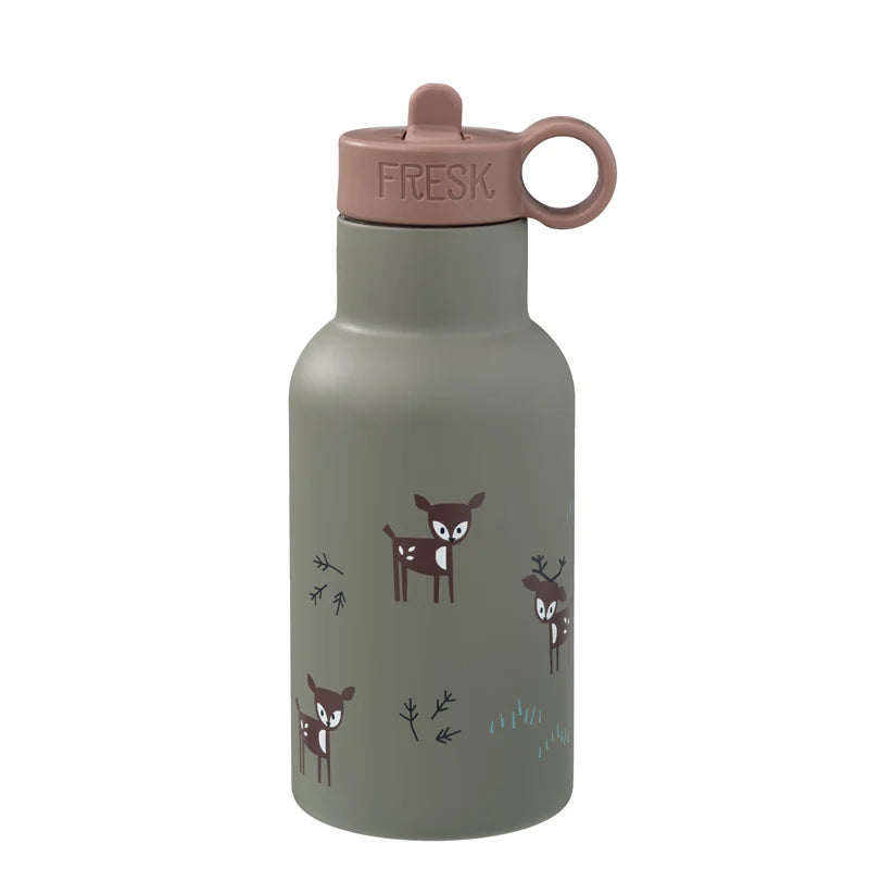 Fresk Thermal Drinking Bottle 350ml | Deer Olive