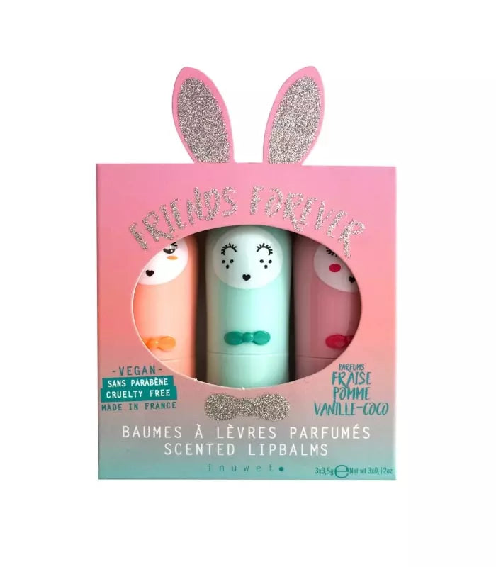 Inuwet Set 3 Lippenstiftjes Friends For Ever B02 Aqua