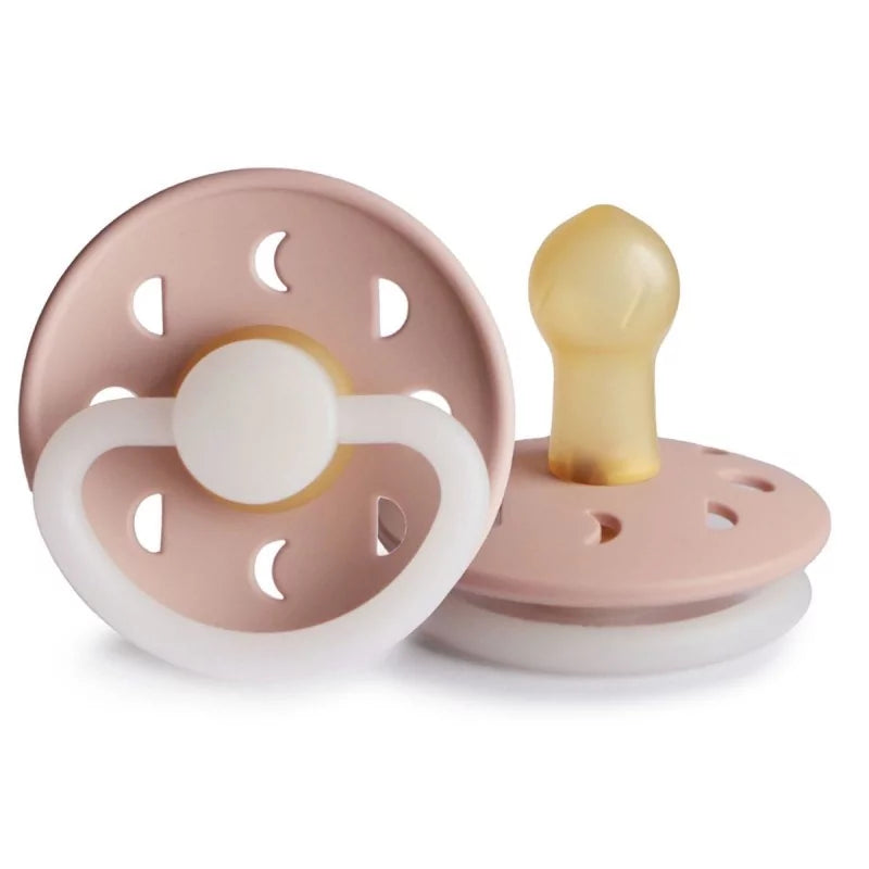 Frigg Moon Latex pacifier 0-6m | Blush Night