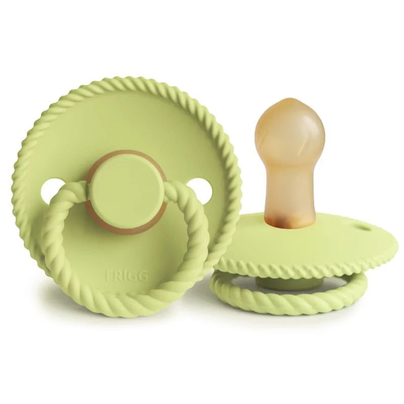 Frigg Rope Silicone Pacifier 0-6M | Green Tea