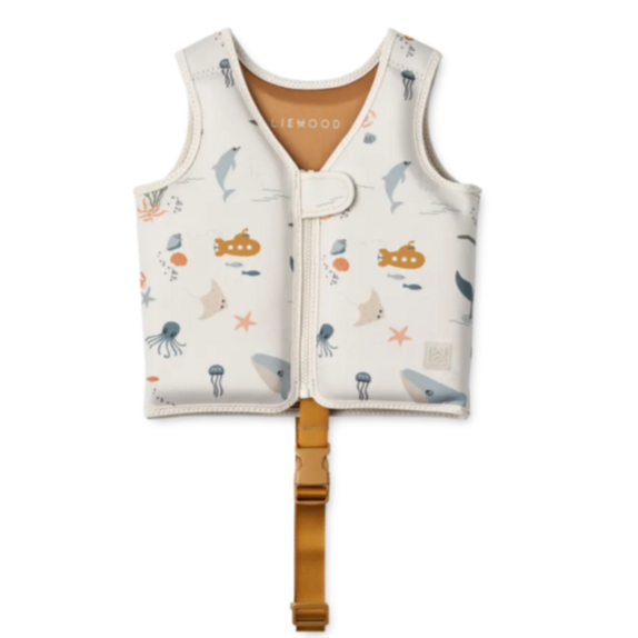 Liewood Dove Swimming Vest Float Vest | Sea Creature /Sandy