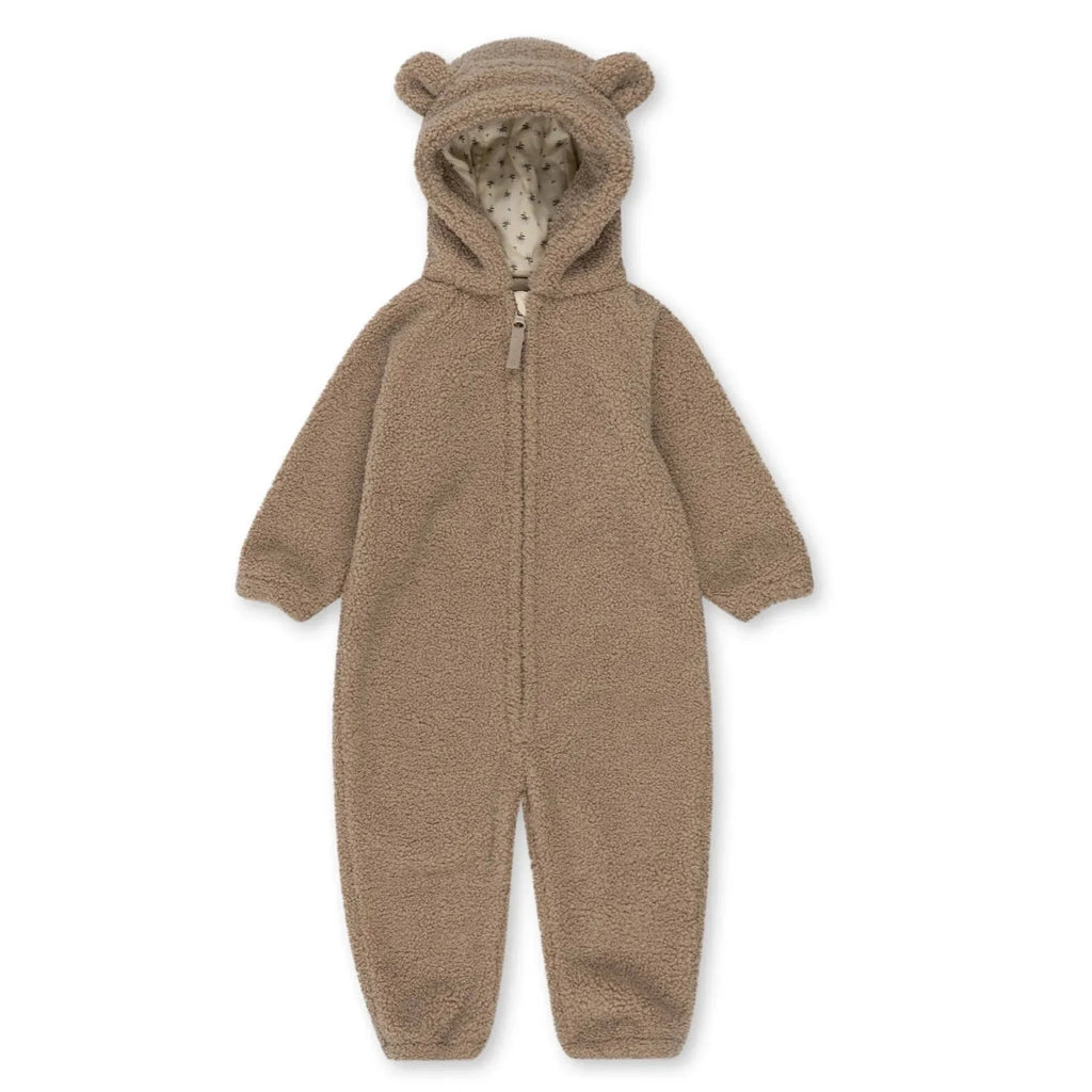 Konges Sløjd Grizz Teddy Onesie | Oxford Tan