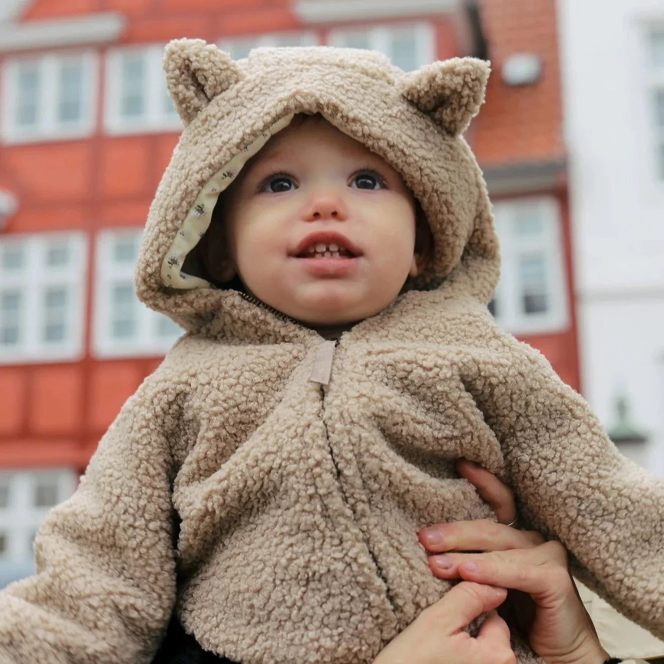 Konges Sløjd Grizz Teddy Onesie | Oxford Tan