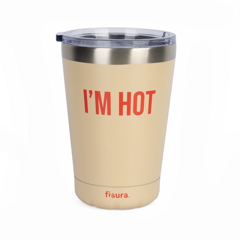 Fisura Tumbler Thermos I'm Hot | Beige