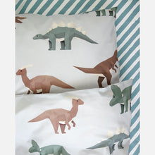 Studio Ditte Duvet Cover 120 x 150 cm With Pillowcase | Dinosaur Light Grey