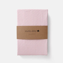 Studio Ditte Fitted Sheet 90x200cm | Stripes Light Pink