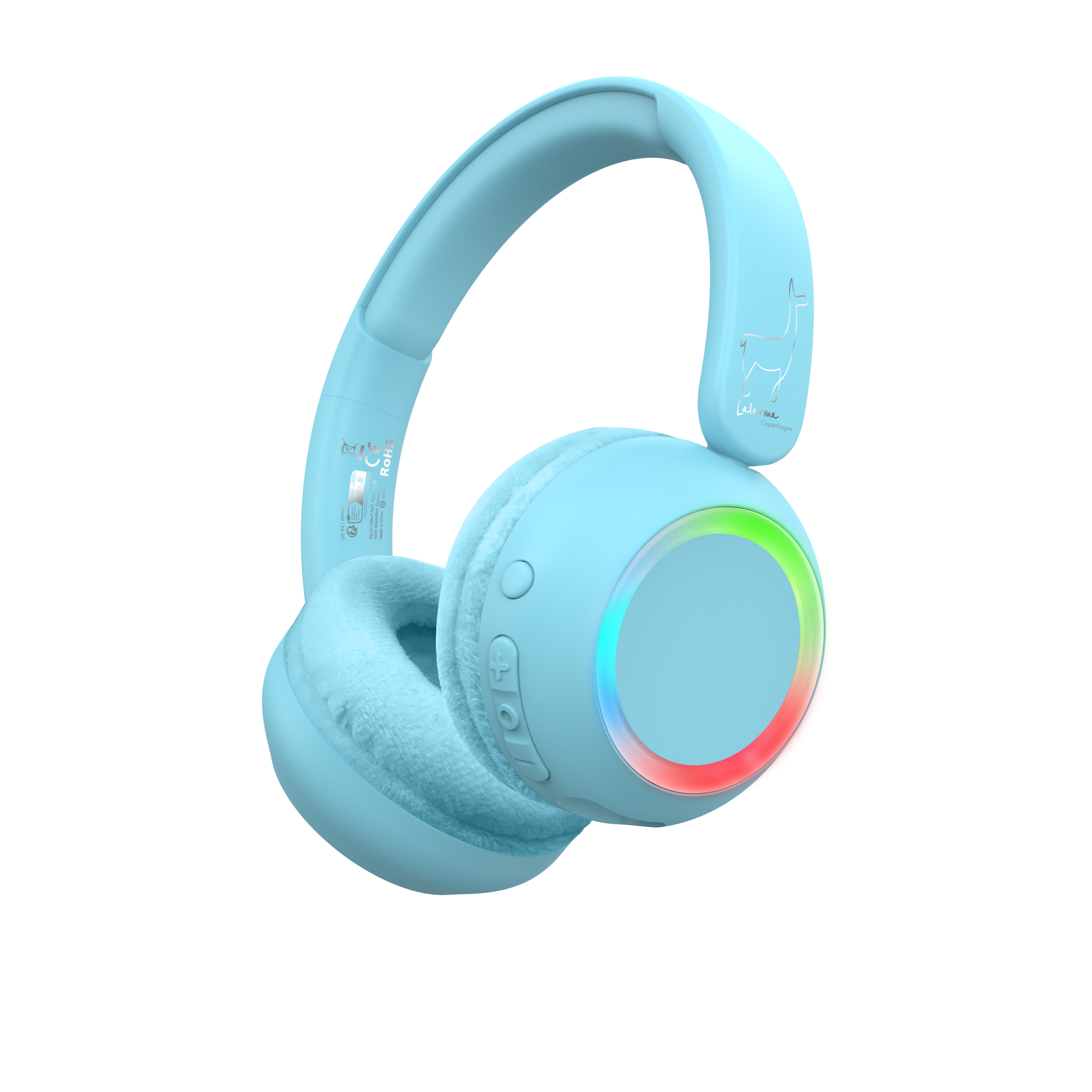 Lalarma Wireless Headphones With Light | Blue