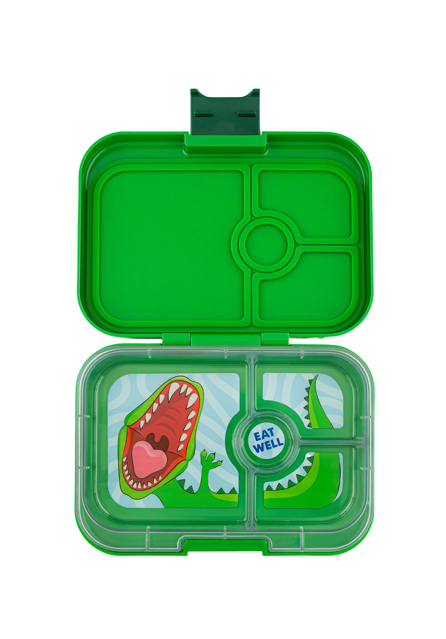 Yumbox Panino 4 Compartments Leakproof Lunchbox | Jurassic Green Dino
