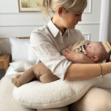 Cotton & Sweets Breastfeeding Pillow | Boho Boucle Vanilla Croissant