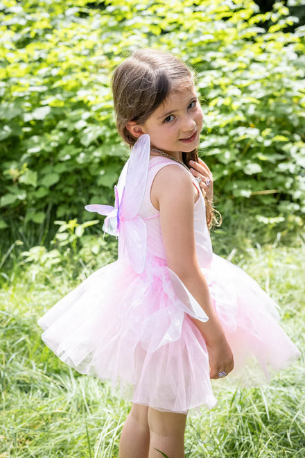 Great Pretenders Flutter Butterfly Skirt Wings & Magic Wand | Pink 4-6Y