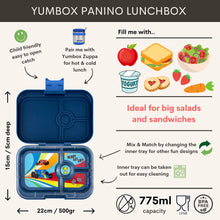 Yumbox Panino 4 compartments Leak-proof Lunchbox | Monte Carlo Blue